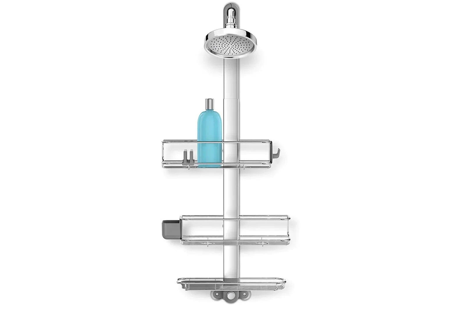 13793-simplehuman_duschcaddy_groß_BT1099_front_mit_duschkopf