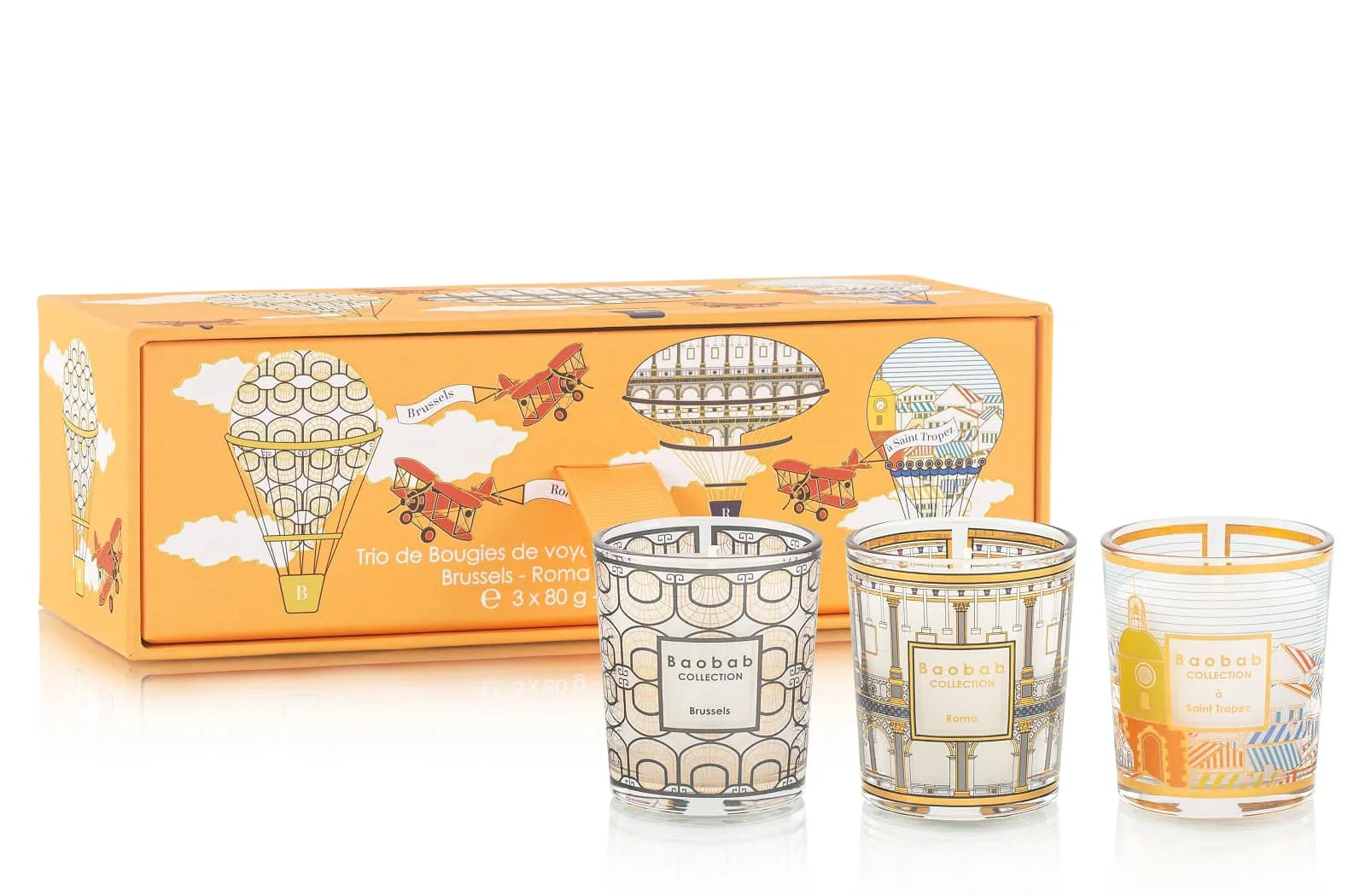 36401-Baobab_trio_travel_candles_Brussels_Roma_Saint_Tropez_Trio_Box_orange