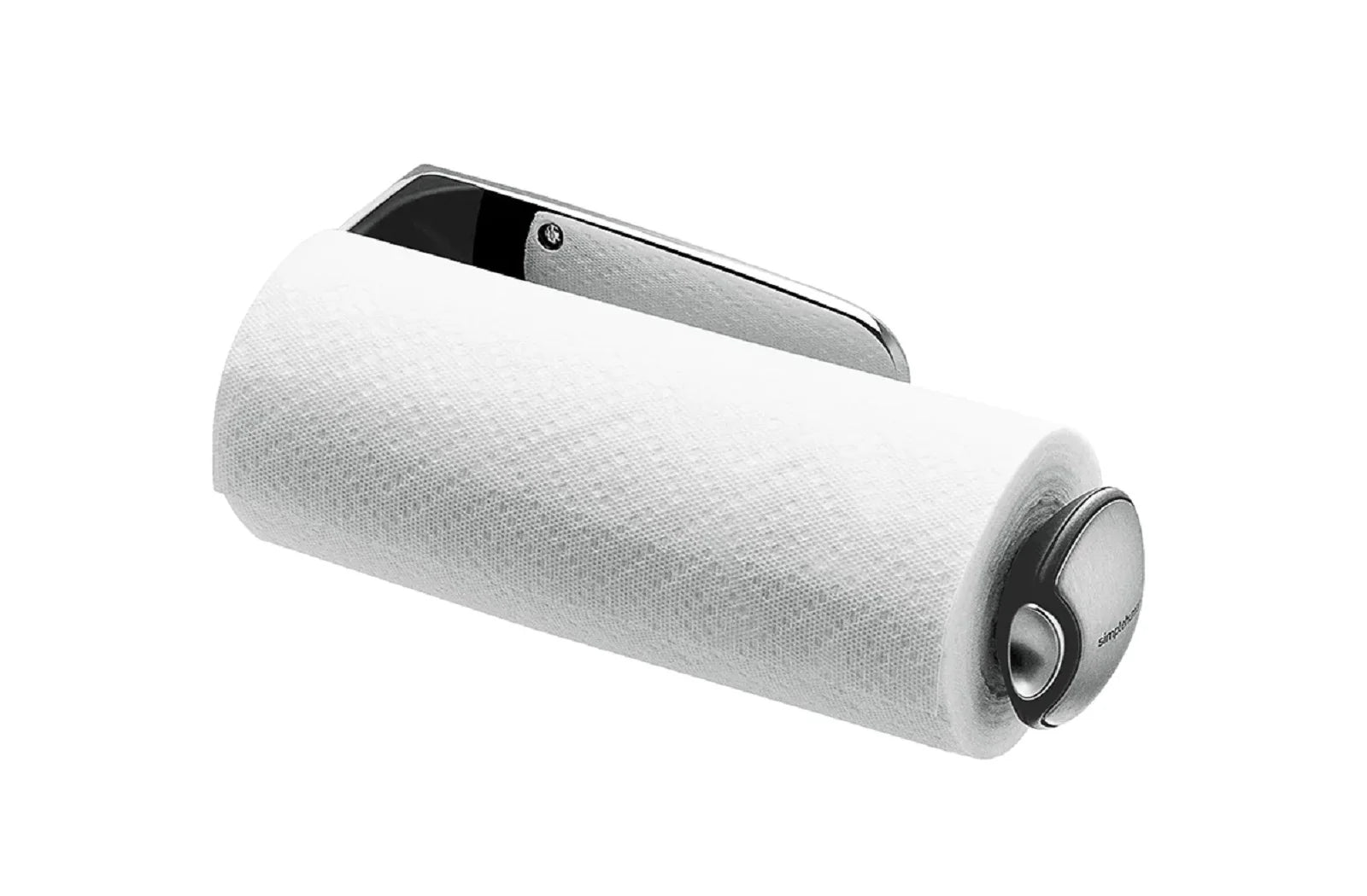 42661-simplehuman_küchenrollenhalter_Wandhalterung_kurz_mit_küchenrolle_seite