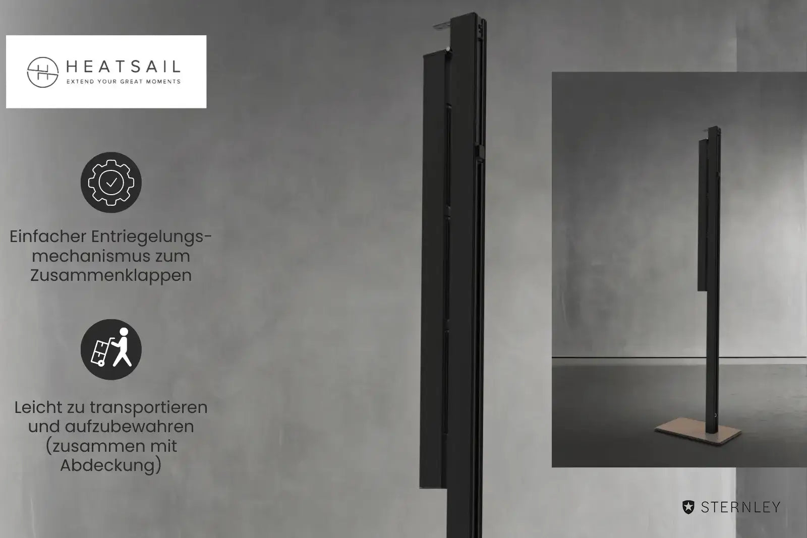 Heatsail Twig | Design Heizstrahler | Stehleuchte