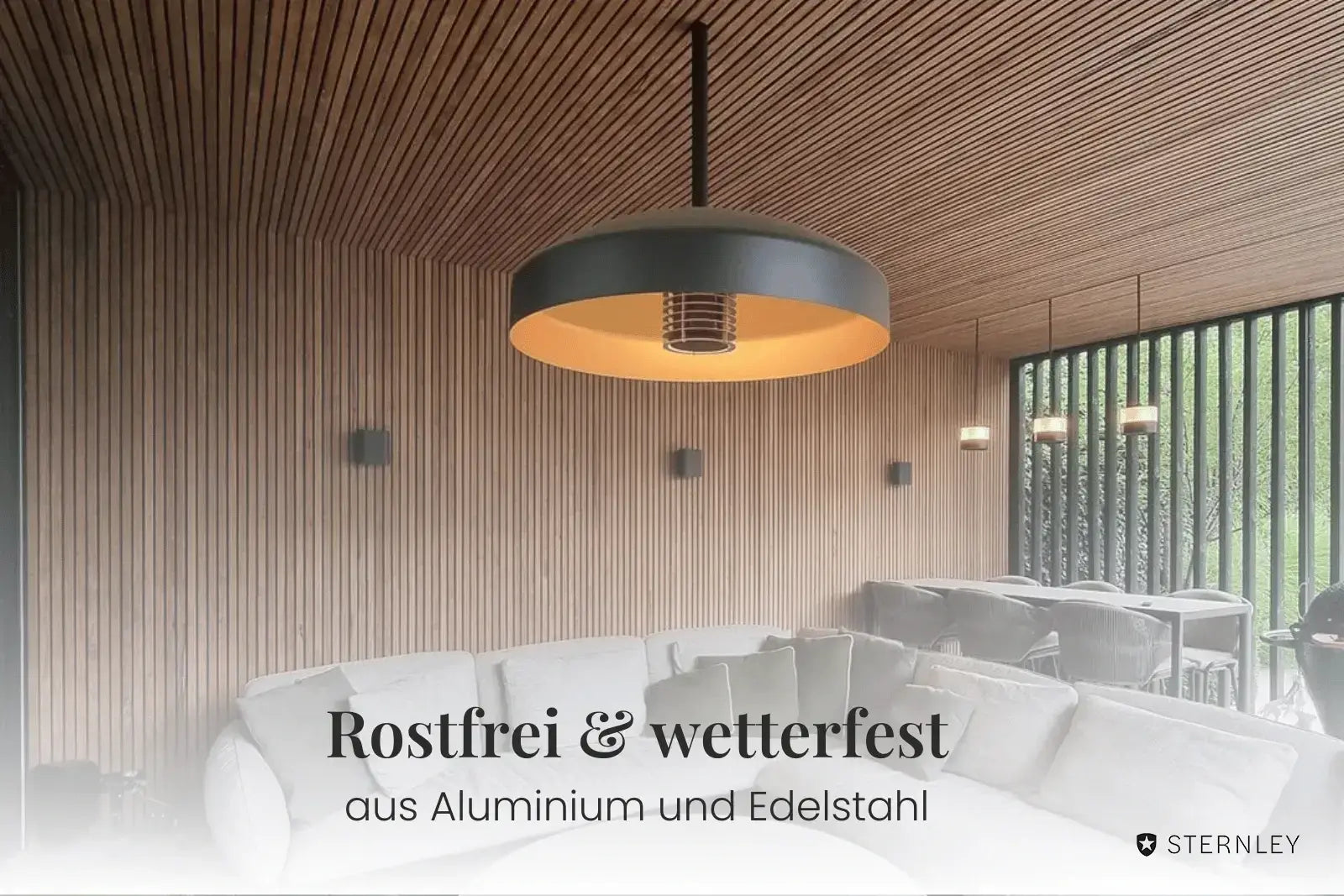 Heatsail Disc | Hängelampe mit Infrarot-Heizstrahler