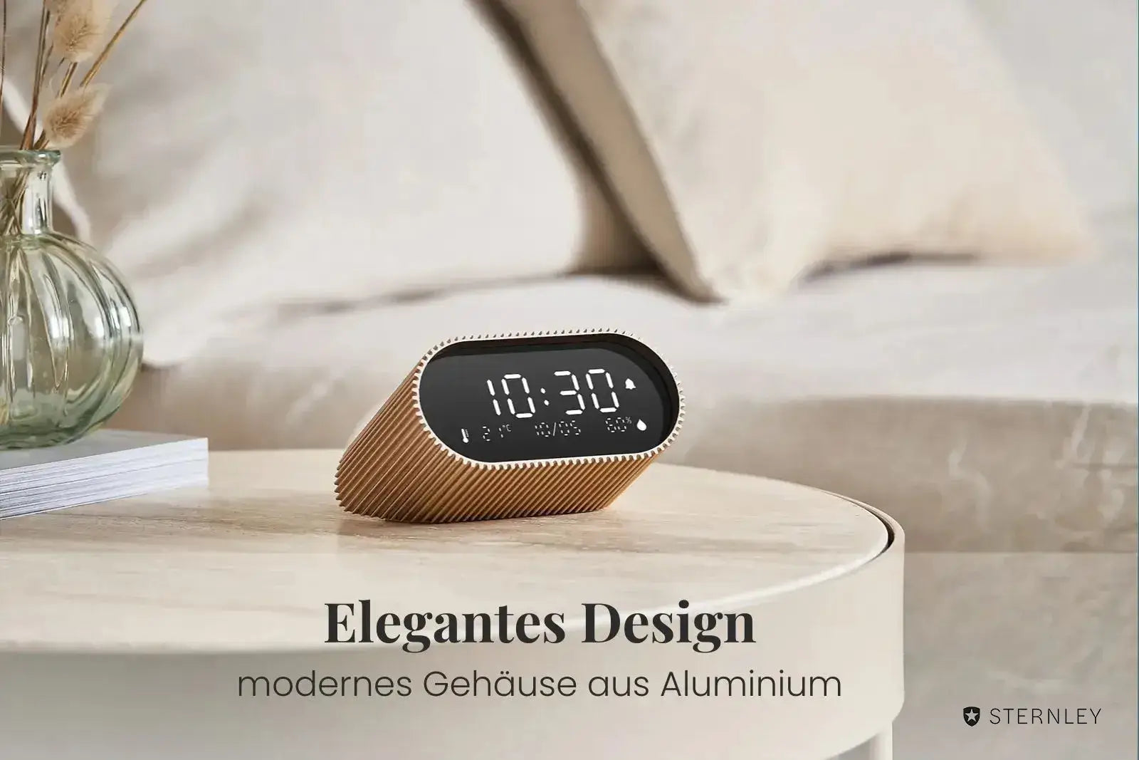 LEXON Ray | LCD-Wecker mit Thermometer und Hygrometer