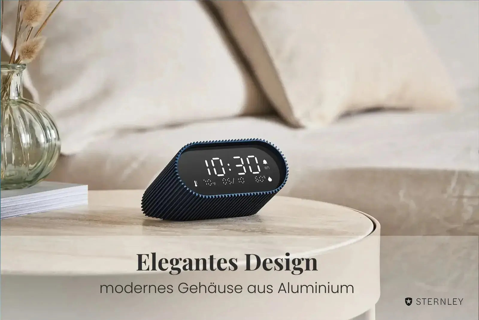 LEXON Ray | LCD-Wecker mit Thermometer und Hygrometer