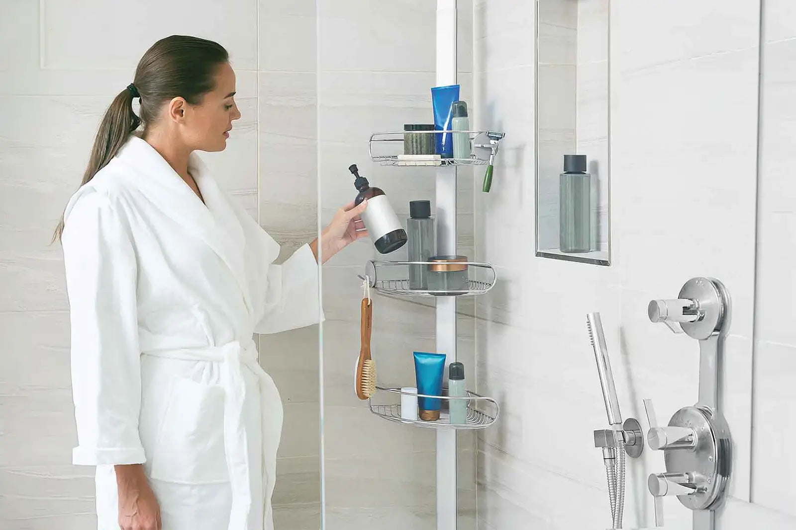 simplehuman Duschablage | Spann-Duschcaddy