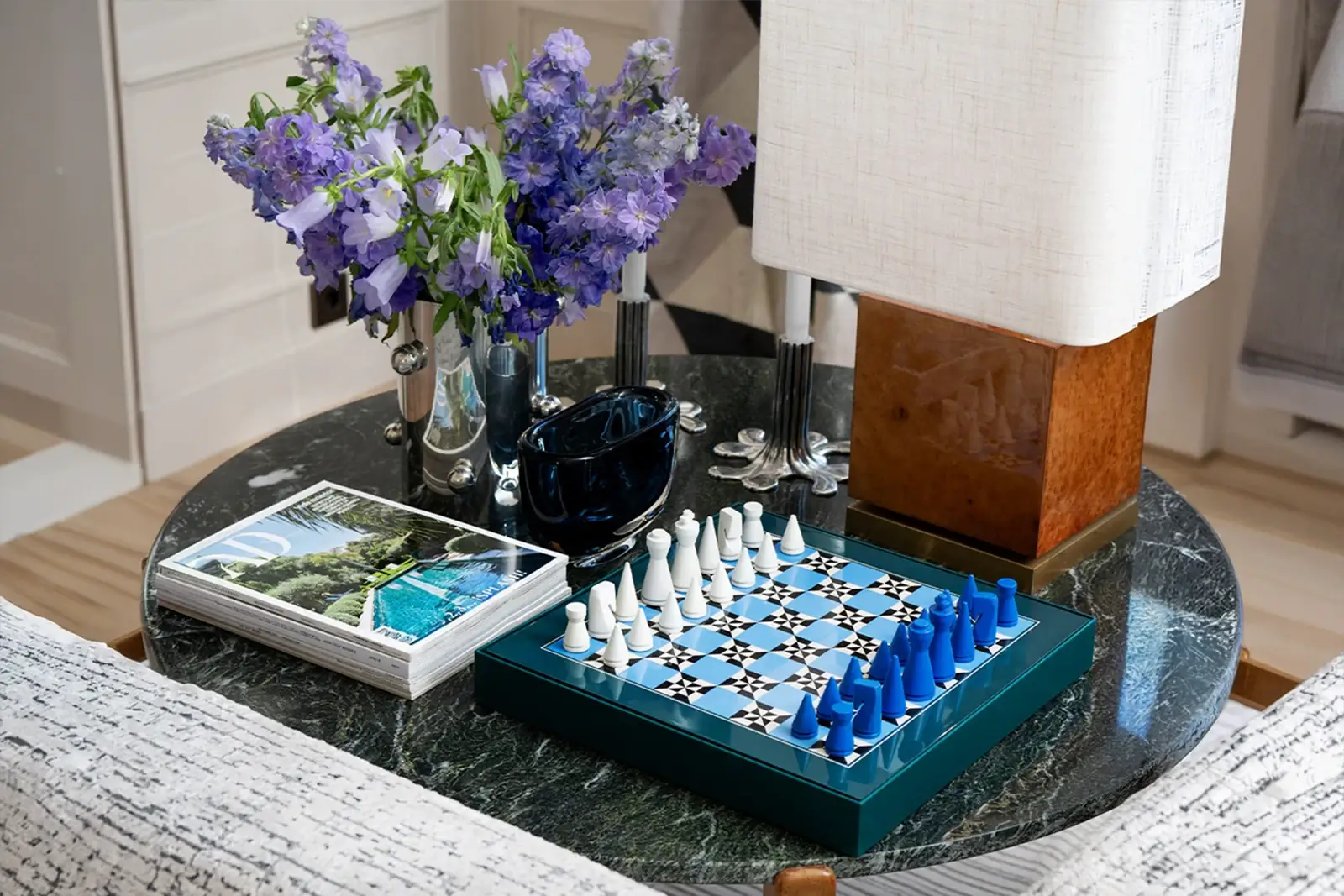 Printworks Brettspiel | Lackiertes Schach - Poseidon