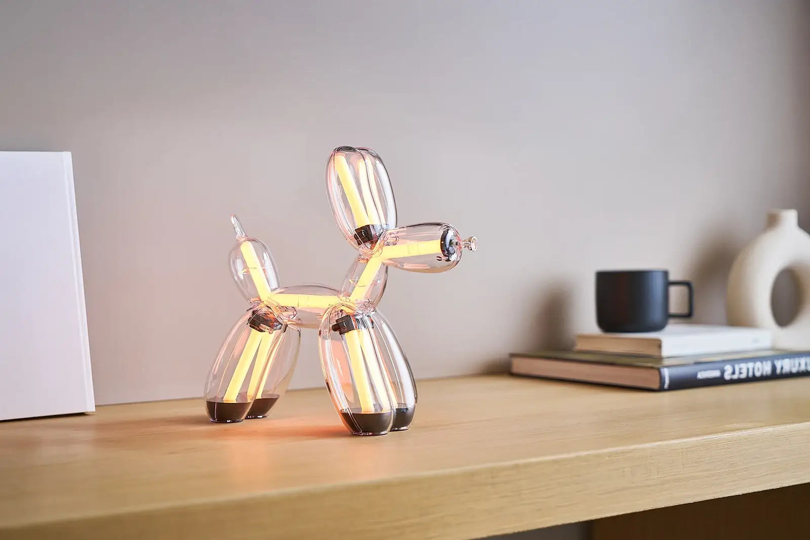 Lexon Balloon Dog Chrom Lampe | Limitierte Designer Lampe 2026 - Jeff Koons