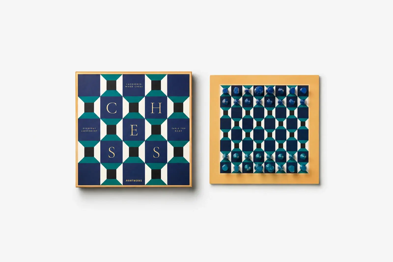 Printworks Brettspiel | Lackiertes Schach - Athena