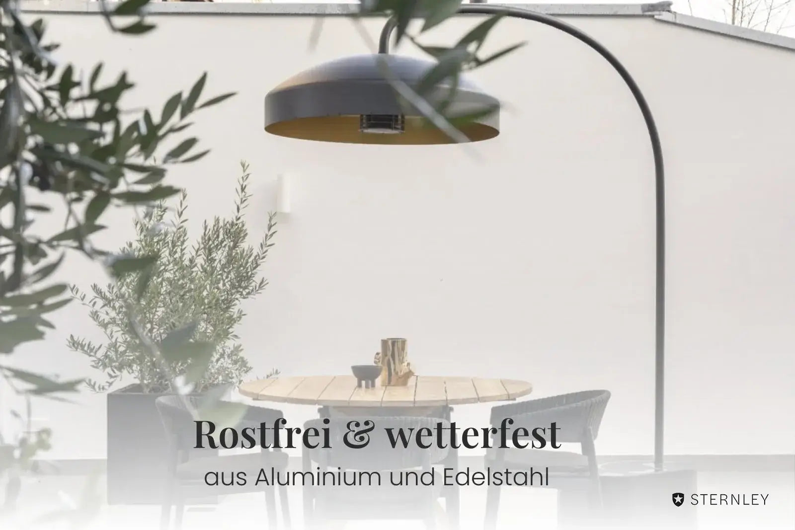 Heatsail Disc | Bogenlampe mit Infrarot-Heizstrahler