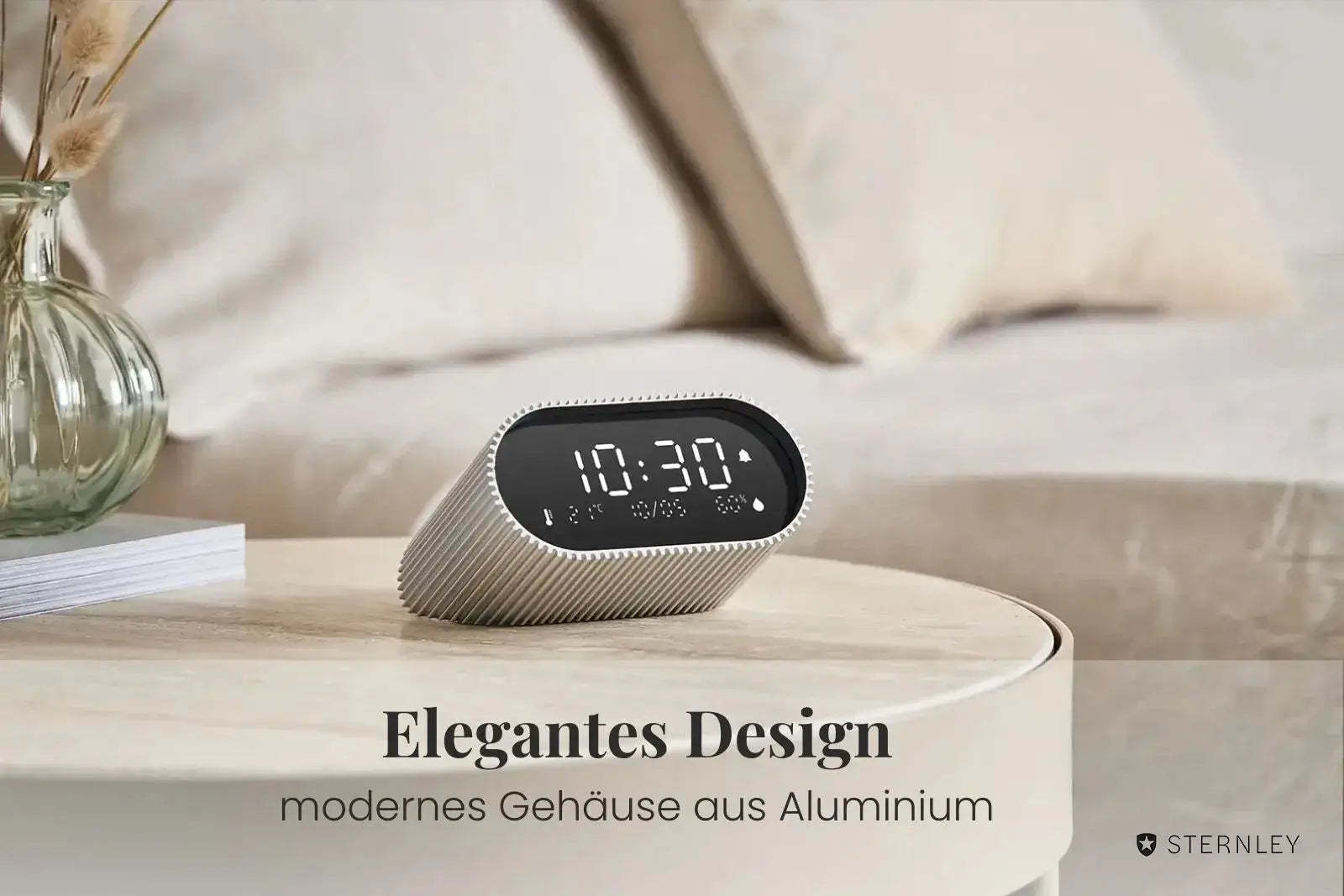 LEXON Ray |  LCD-Wecker mit Thermometer und Hygrometer