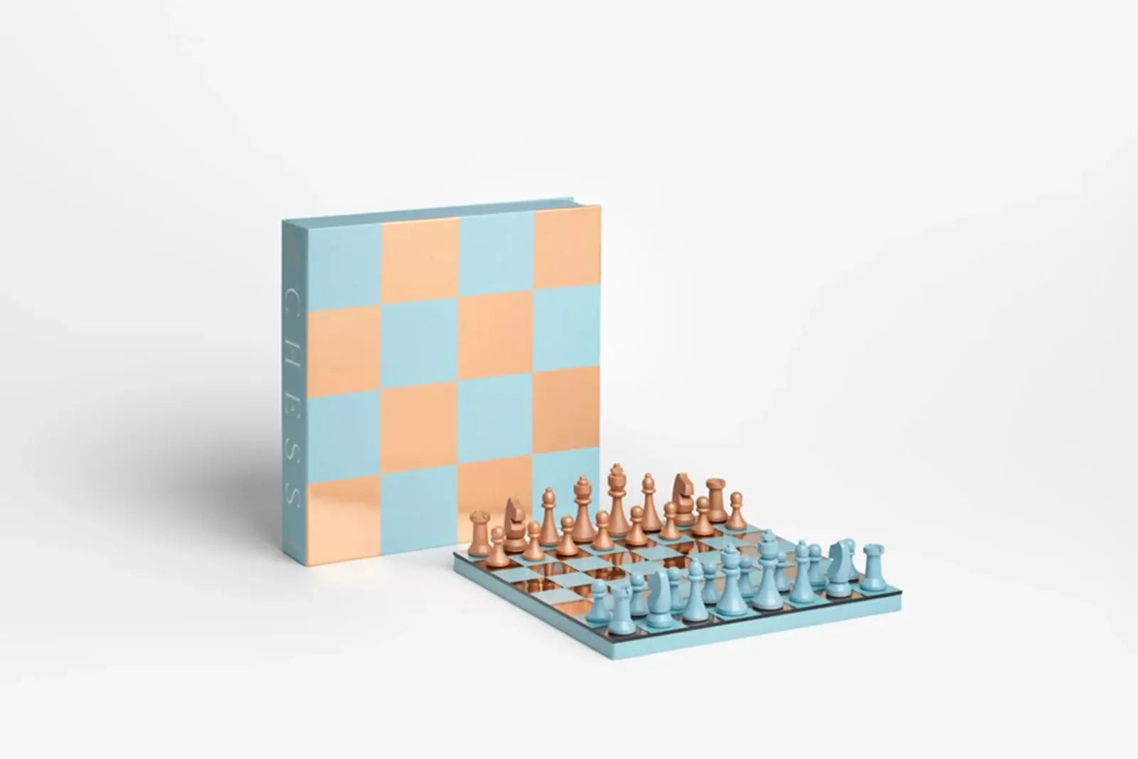 Printworks Brettspiel |  Classic - Art of Chess Mirror | Kupfer, Blau