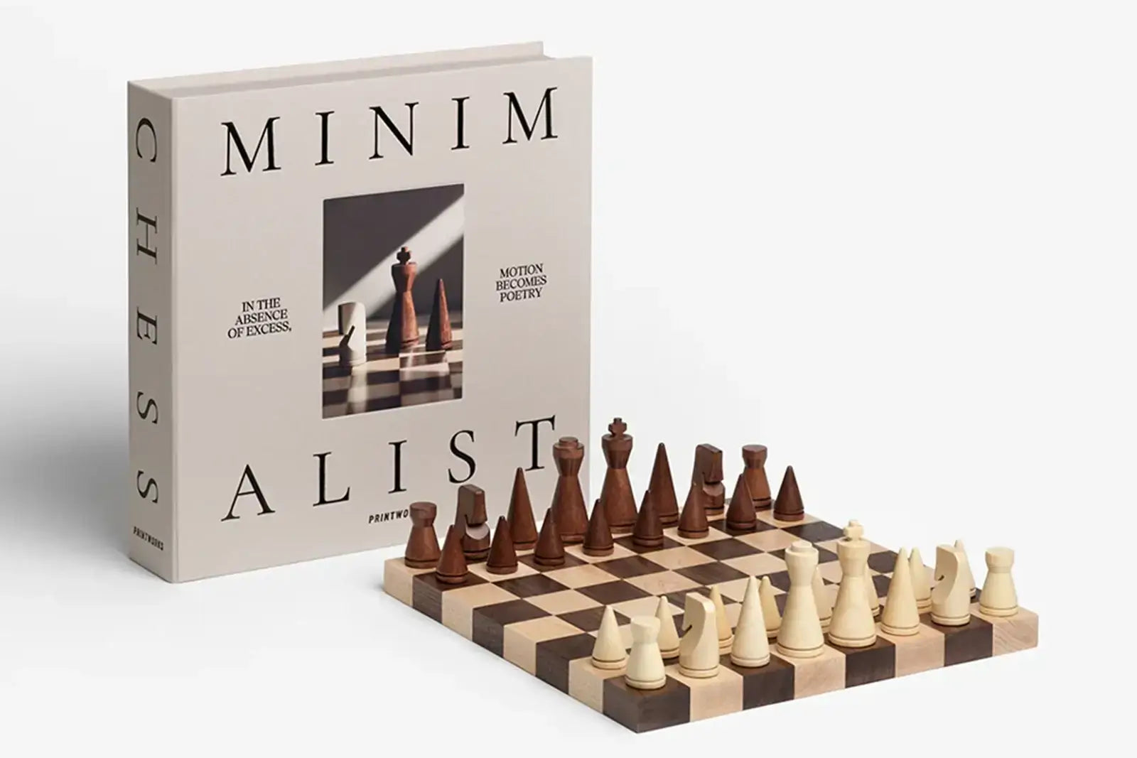 Printworks Brettspiel |  Holzschach - The Minimalist
