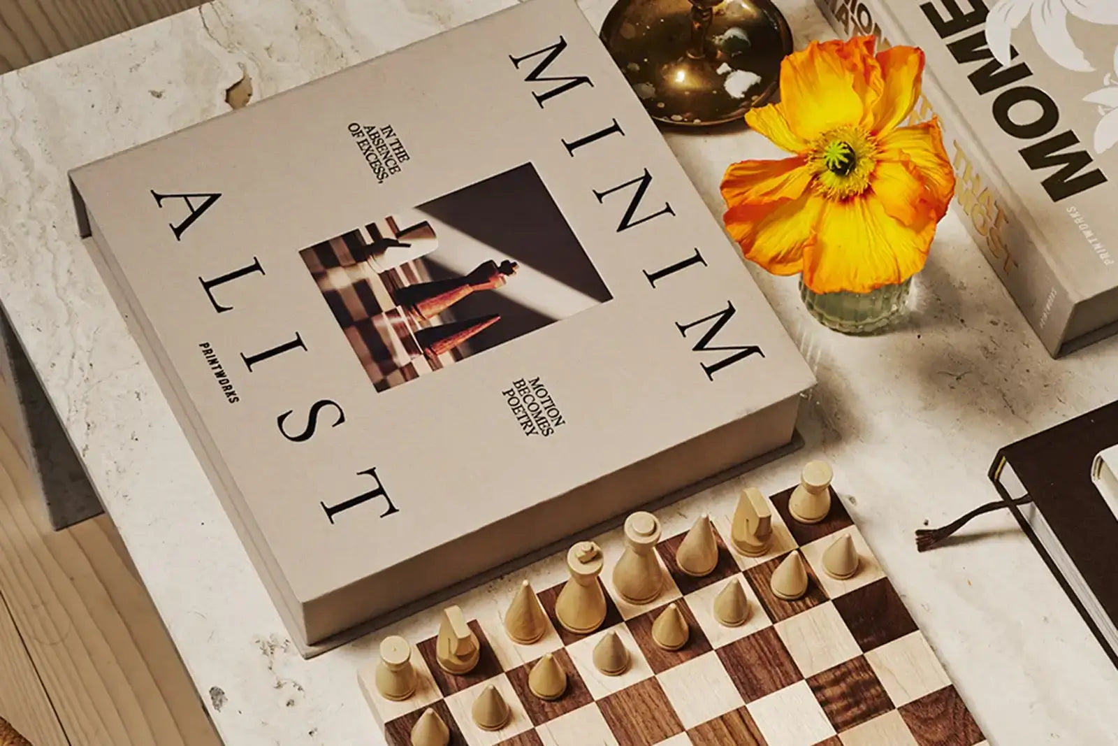 Printworks Brettspiel |  Holzschach - The Minimalist