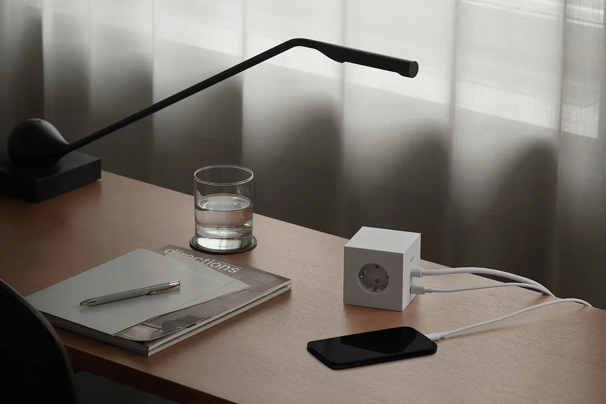 Avolt Mehrfachsteckdose Verlängerung | Square 1 | 2 x USB-C