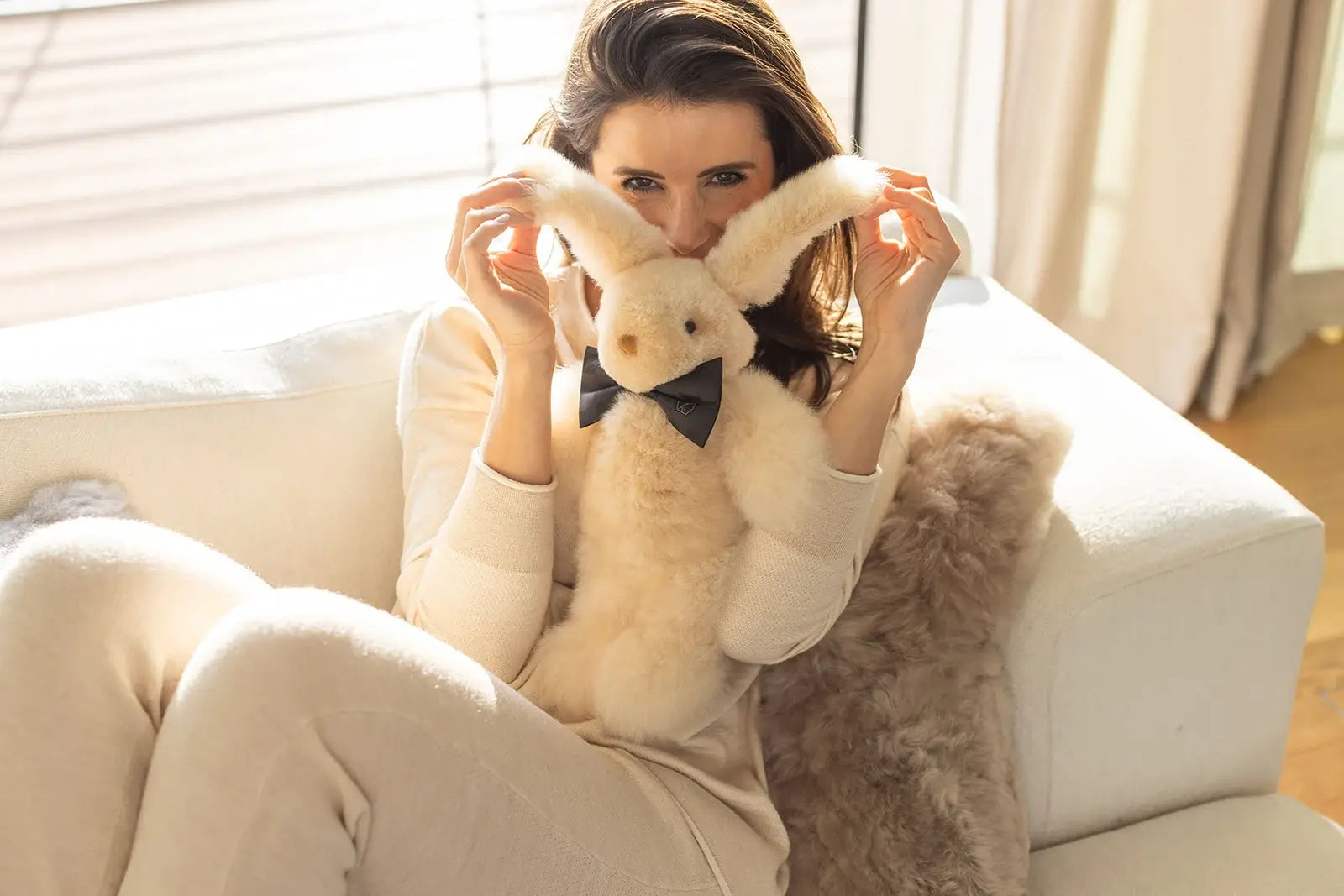 WEICH Couture Alpaca Kuscheltier Hase | MILO