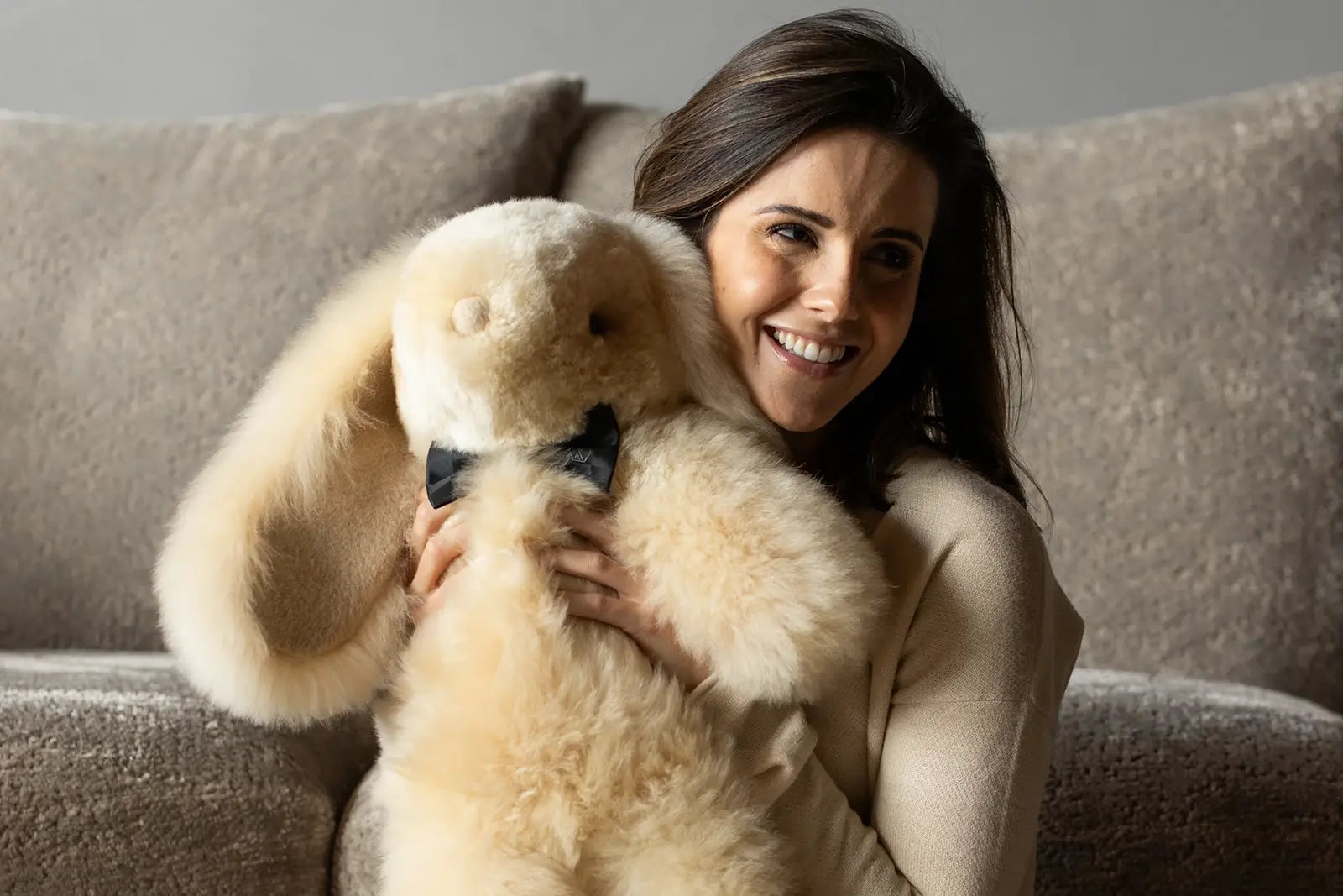 WEICH Couture Alpaca Kuscheltier Hase | MILO