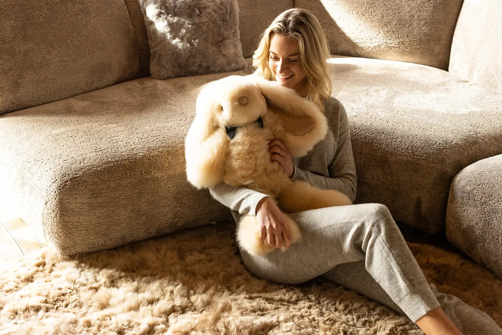 WEICH Couture Alpaca Kuscheltier Hase | MILO